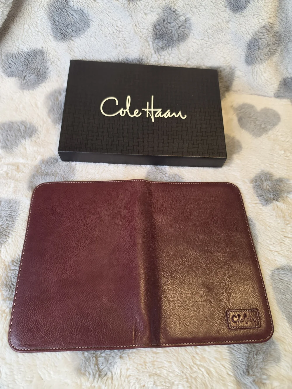 Cole Haan Burgundy Leather Kindle Cover